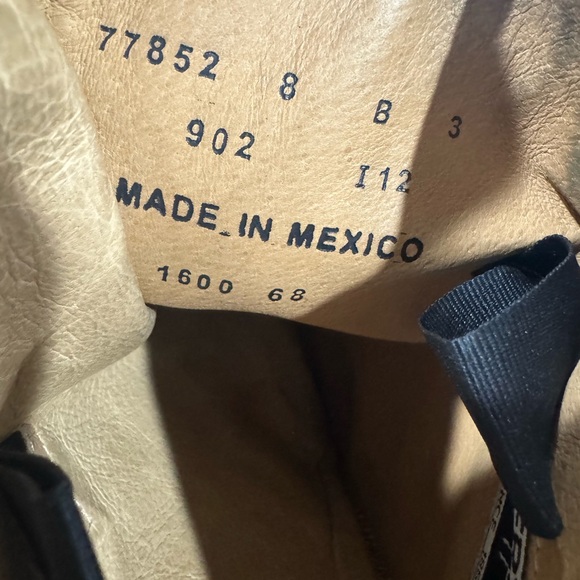 Frye Brown Leather Knee-High Boots Buckle Strap Women’s Size 8B - Picture 9 of 9